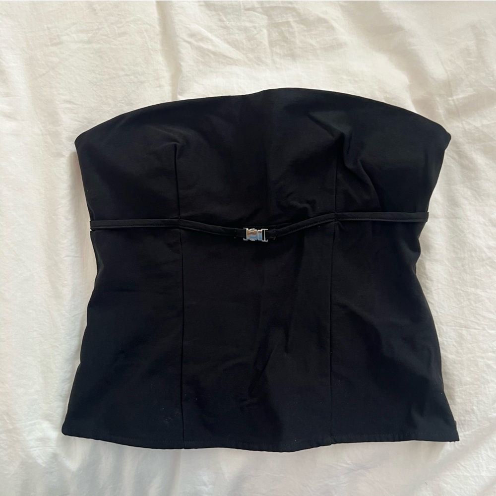 Princess Polly Black Strapless Corset Top